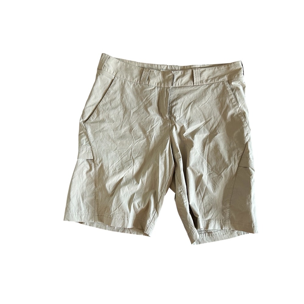 ExOfficio‎ Womens Hiking Shorts Tan Khaki Outdoor Travel Lightweight Size L??